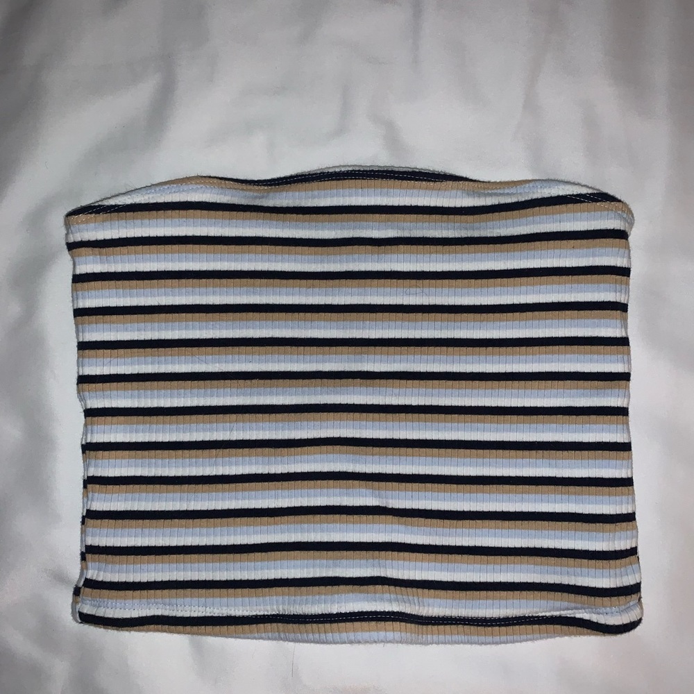 Hollister striped tube top, size medium
